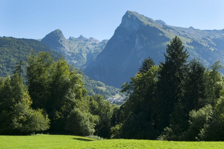 Vue sur le Criou à Samoëns