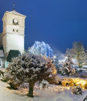 Le vieux tilleul sur la place du village