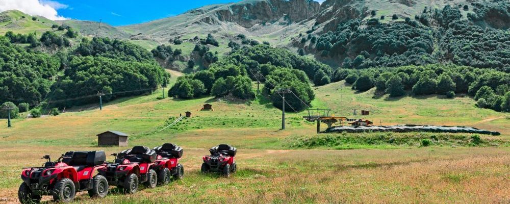 Landscape,Of,Mountain,With,Quad,Bike