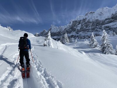 Ski de rando - paysage hiver