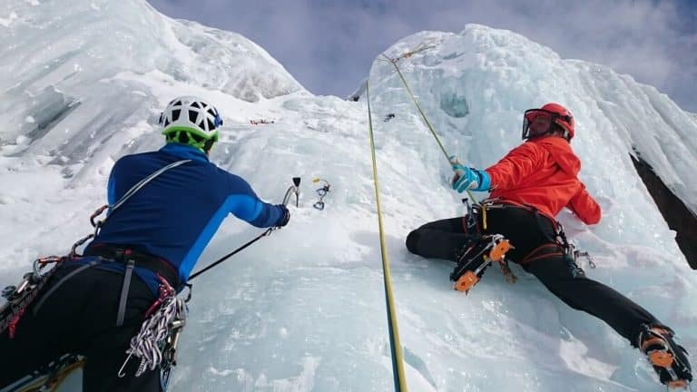 Escalade glaciaire