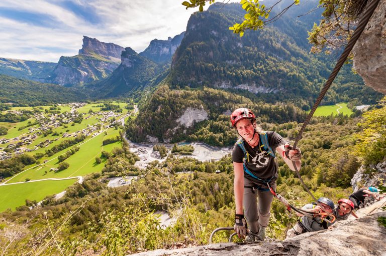 7.  Een via ferrata uitproberen